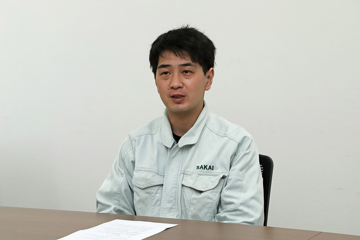 酒井重工業株式会社 生産センター 深澤班長