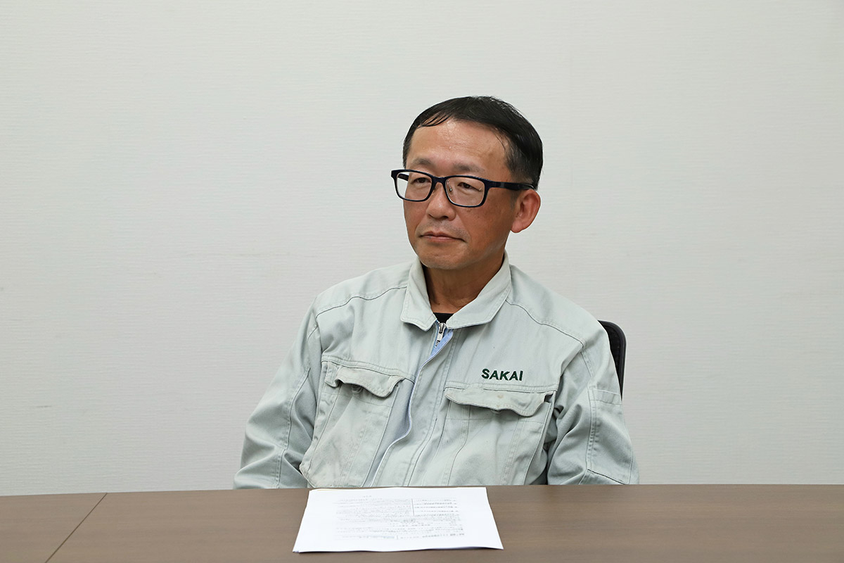 酒井重工業株式会社 生産センター 及川 生産技術室長